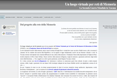 Un luogo virtuale per reti di Memoria. La Seconda Guerra Mondiale in Toscana